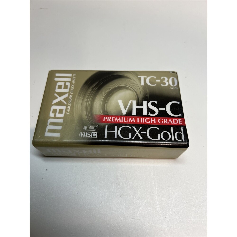 Maxell︱TC-30︱VHSC︱HGX-GOLD︱Factory Sealed ︱One